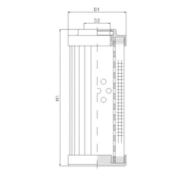 DHD990H10V hydraulic filter element
