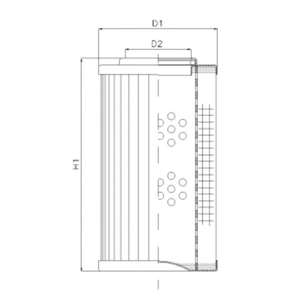 DLD150B40B hydraulic filter element