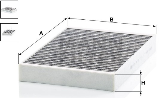 CUK 34 003 cabin air filter (activated carbon)