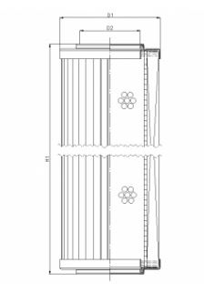 R296G10 hydraulic filter element
