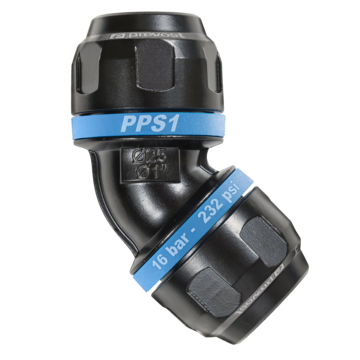 PPS1 4C32 45° aluminium fitting for pipe