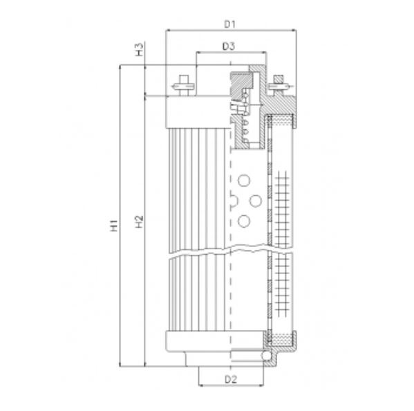 RHR500A05V hydraulic filter element