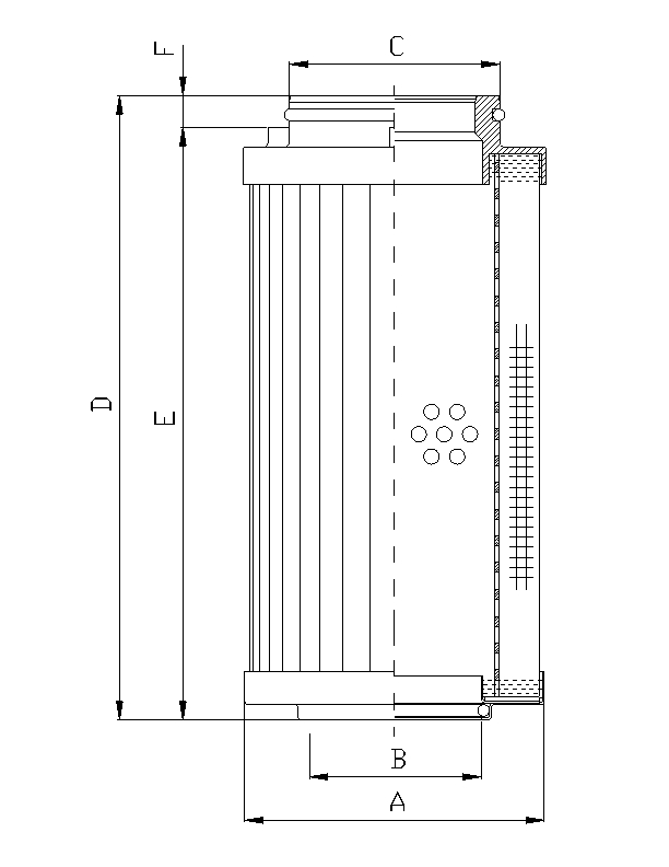R540G10V hydraulic filter element