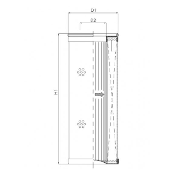 R422G06V hydraulic filter element