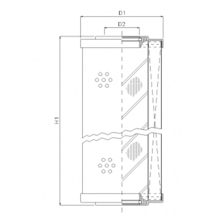 D650C25A hydraulic filter element