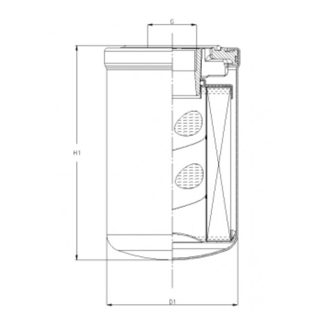 A422G10V hydraulic filter spin-on (HyCLEAN)