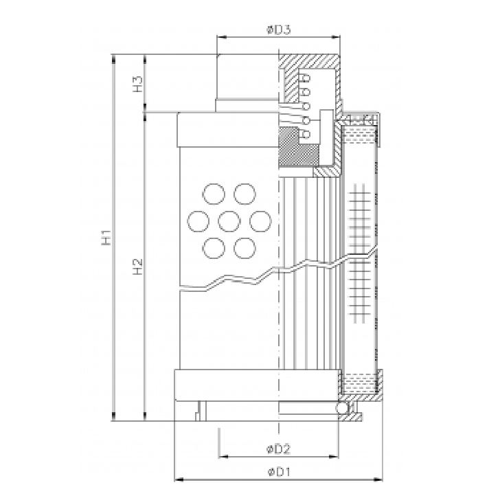 SHS160T60B025 hydraulic filter element
