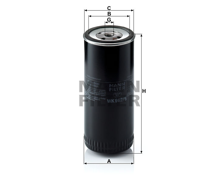 WK 962/5 fuel filter spin-on