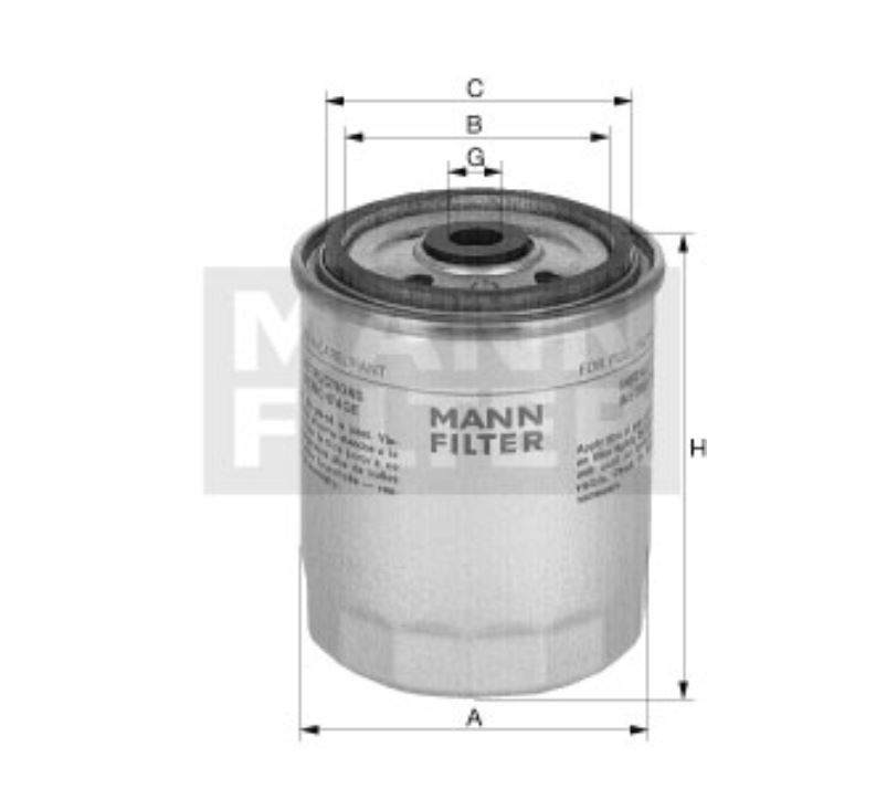 WK 11 051 fuel filter spin-on