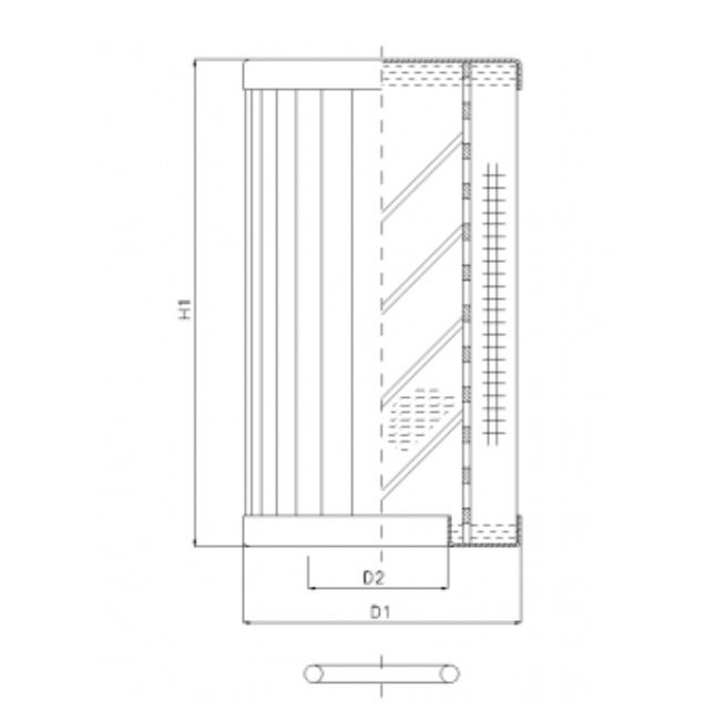 RLR950B500B/5 hydraulic filter element