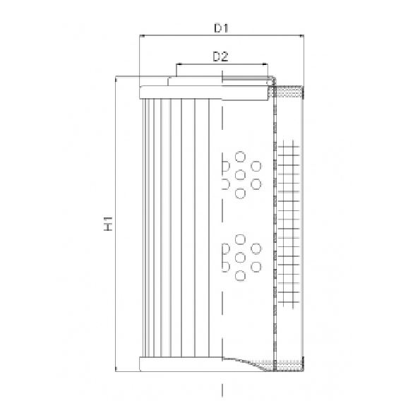 WP755 hydraulic filter element