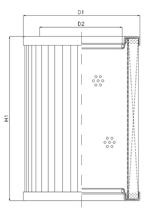 R452G06V hydraulic filter element