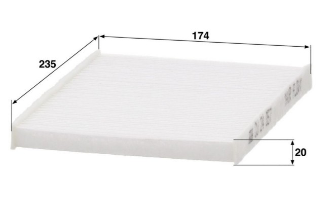 CU 24 057 cabin air filter element