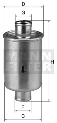 W 74 Hydraulic line filter (inline)