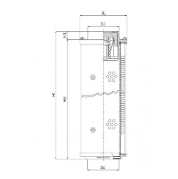 RHR2600N05V hydraulic filter element