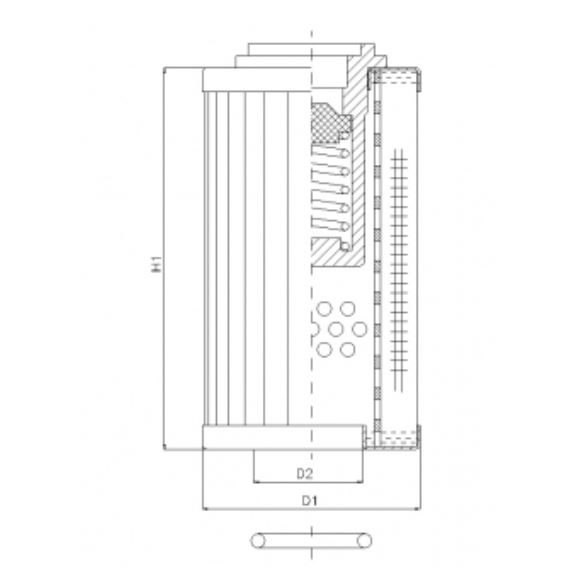 RLR175B60B hydraulic filter element