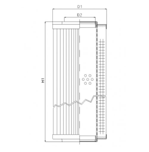 D624C10 hydraulic filter element