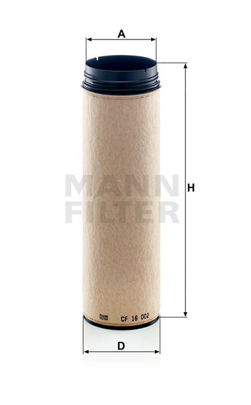 CF 16 002 air filter element (secondary)