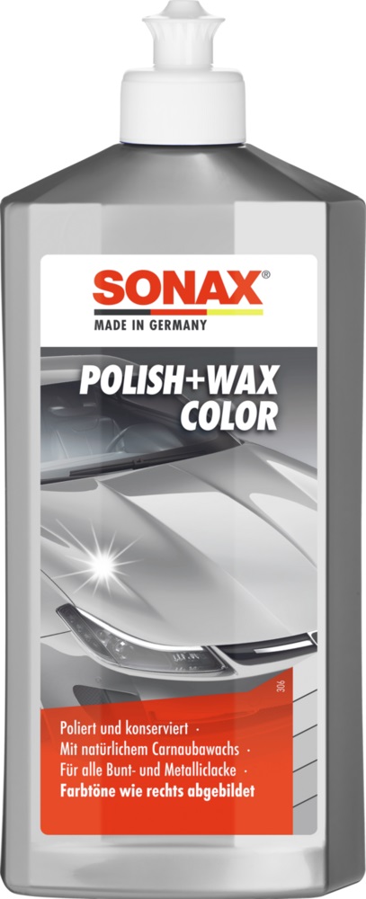 SONAX Polish+Wax Color silver/gray - 500 ml