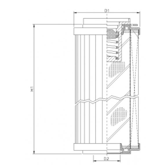 R142G03B hydraulic filter element