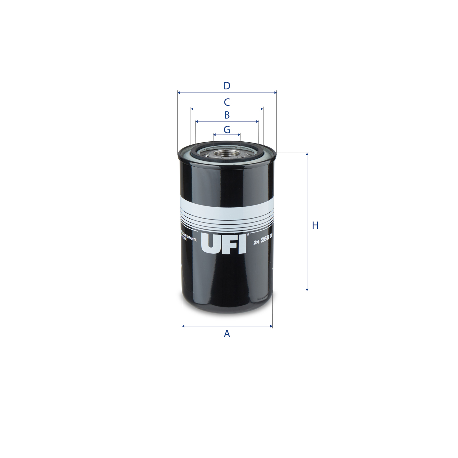 24.266.00 fuel filter spin-on