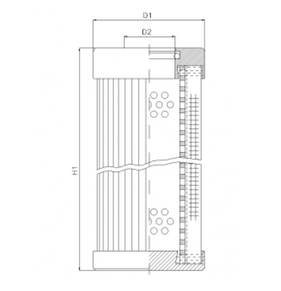 D122T10B hydraulic filter element