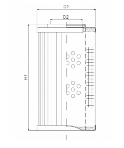 DVD2460B60V hydraulic filter element