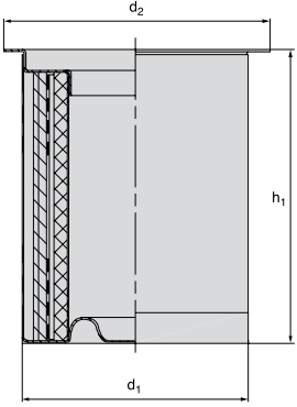 LE 28 002 air/oil separator element (incl. gasket)