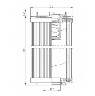 R151G10C hydraulic filter element