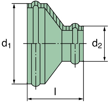 39 000 25 295 reducer (sheet metal)