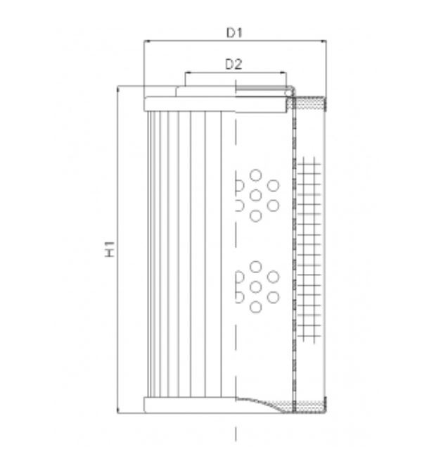 DLD150B80B hydraulic filter element