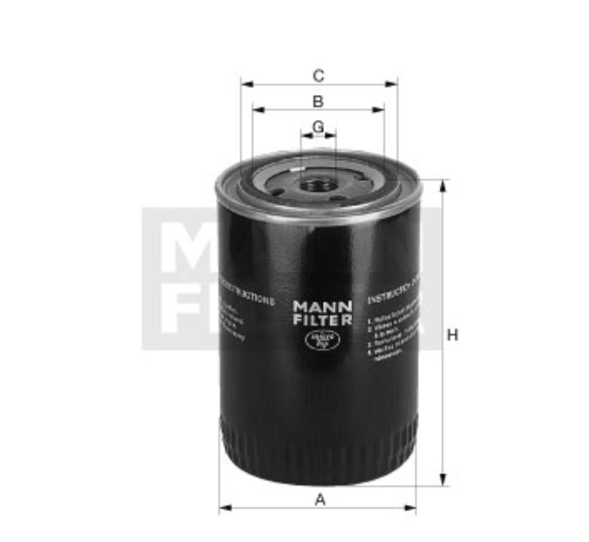 W 11 106 oil filter spin-on