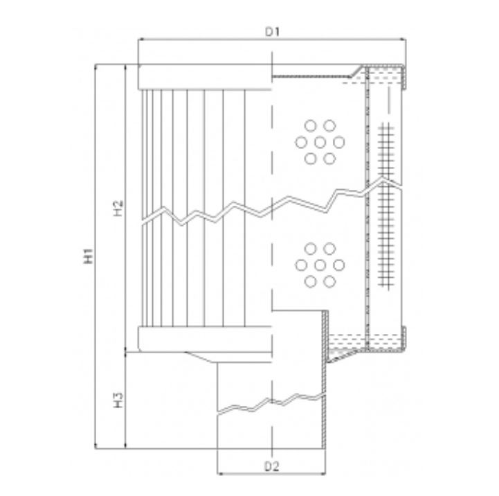 RVR85E03B hydraulic filter element