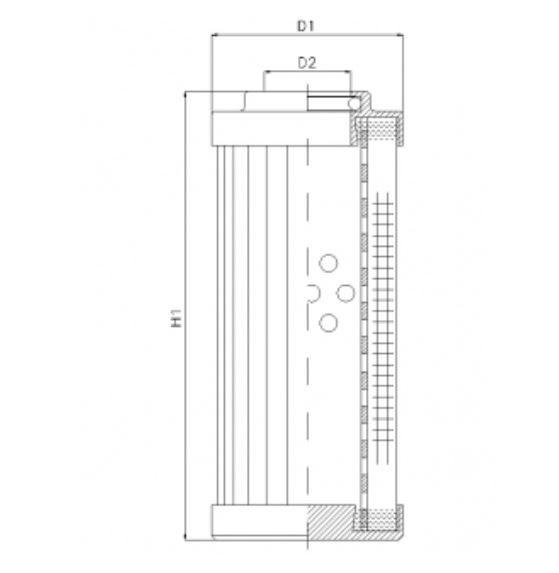 DHD330W100V hydraulic filter element
