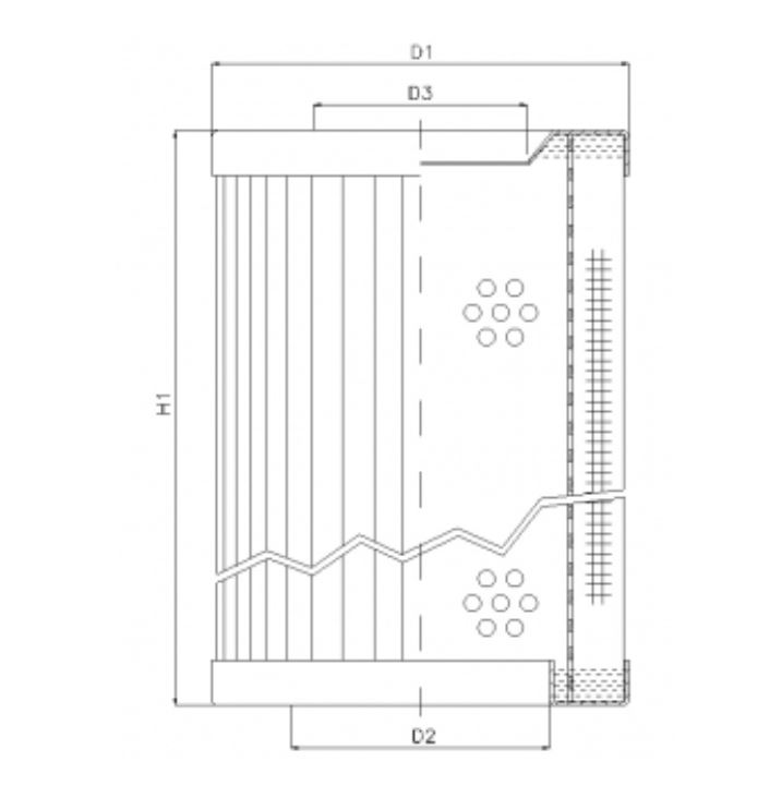 RVR118B100B hydraulic filter element