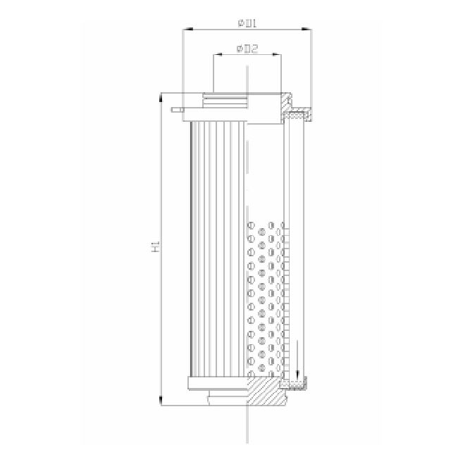 WT1933 hydraulic filter element