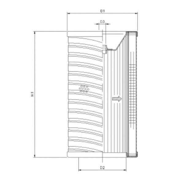 R734G06 hydraulic filter element