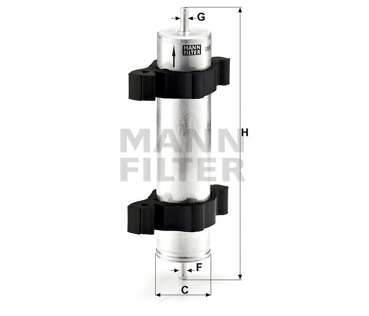 WK 521/2 fuel filter in-line