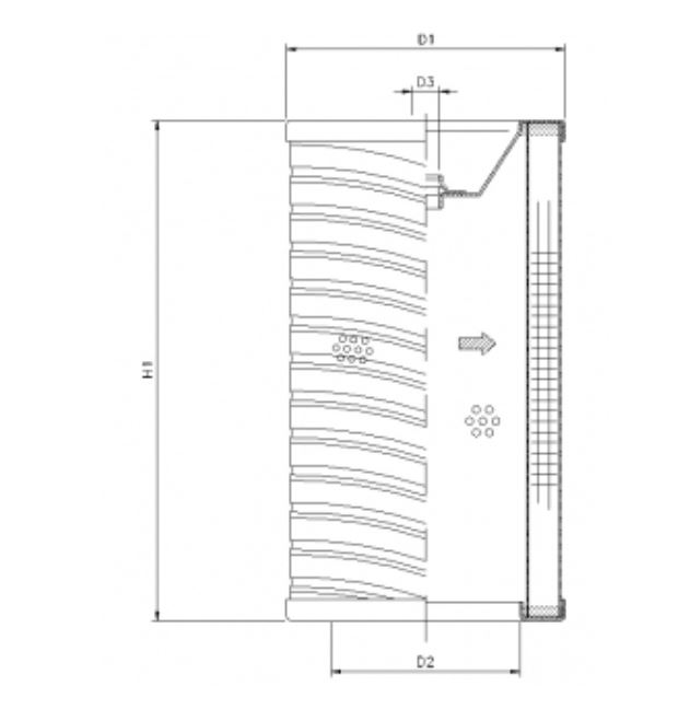 R741G10P hydraulic filter element