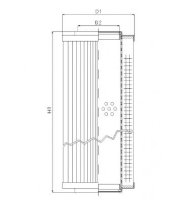 RVR10270K05B hydraulic filter element