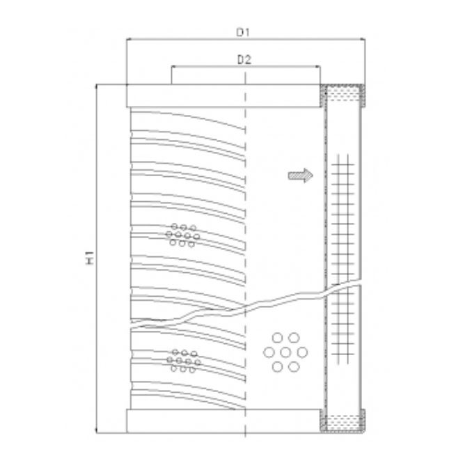 RVR06E03B hydraulic filter element