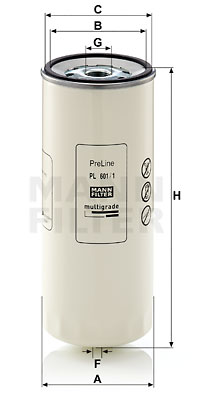 PL 601/1 x fuel filter spin-on (prefilter)