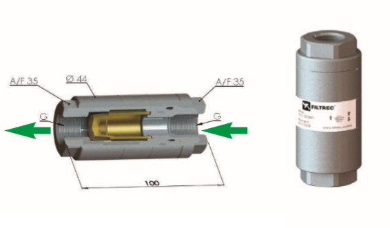 FLC1S40BB3 hydraulic filter in-line