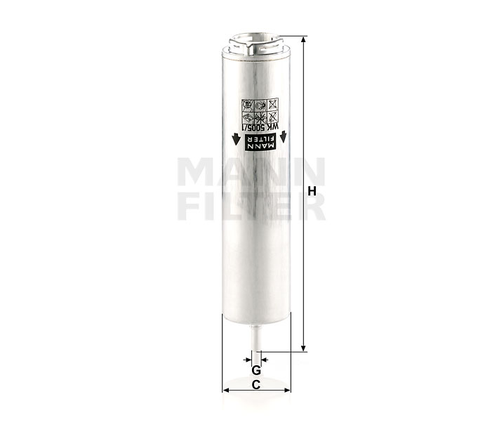 WK 5005/1 z fuel filter in-line