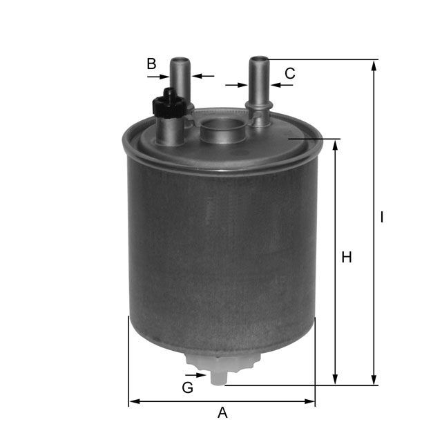 ZP8106FMBM fuel filter in-line