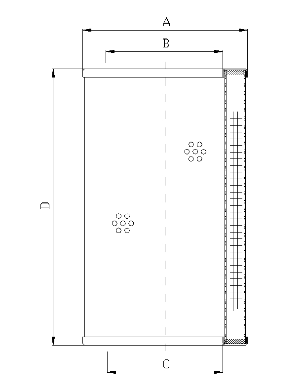 WX321 hydraulic filter element