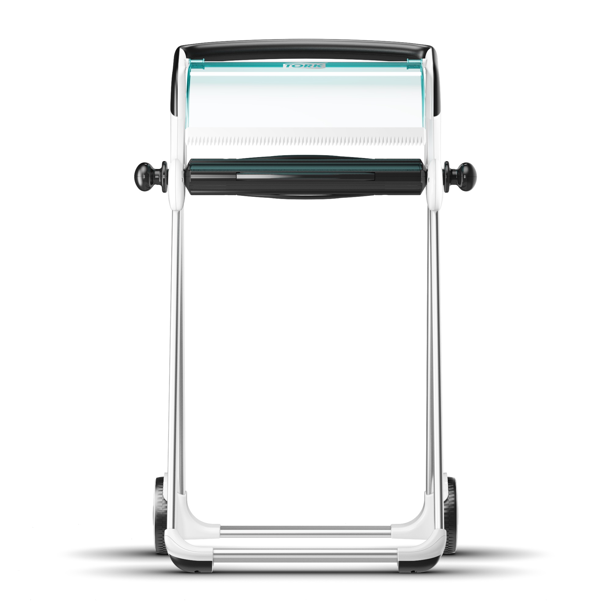 Tork floor stand for wipe rolls white and turquoise W1