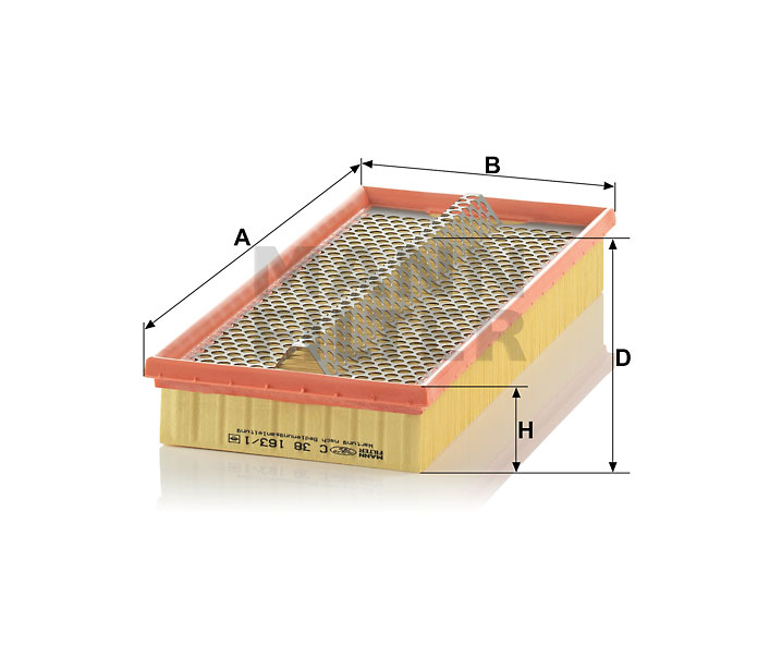 C 38 163/1 air filter element