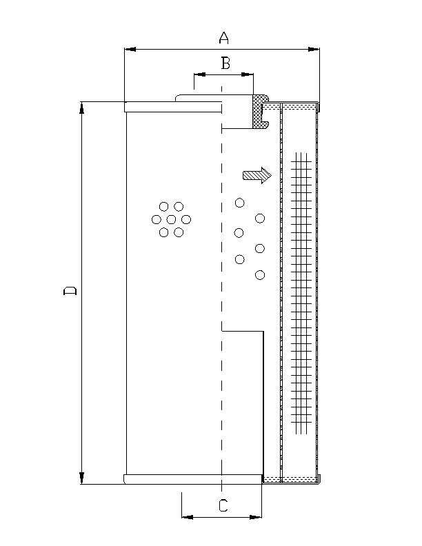 WG597 hydraulic filter element