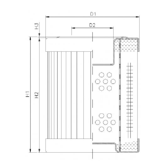 WG481 hydraulic filter element